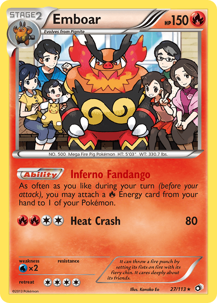 Emboar Pokémon Karte