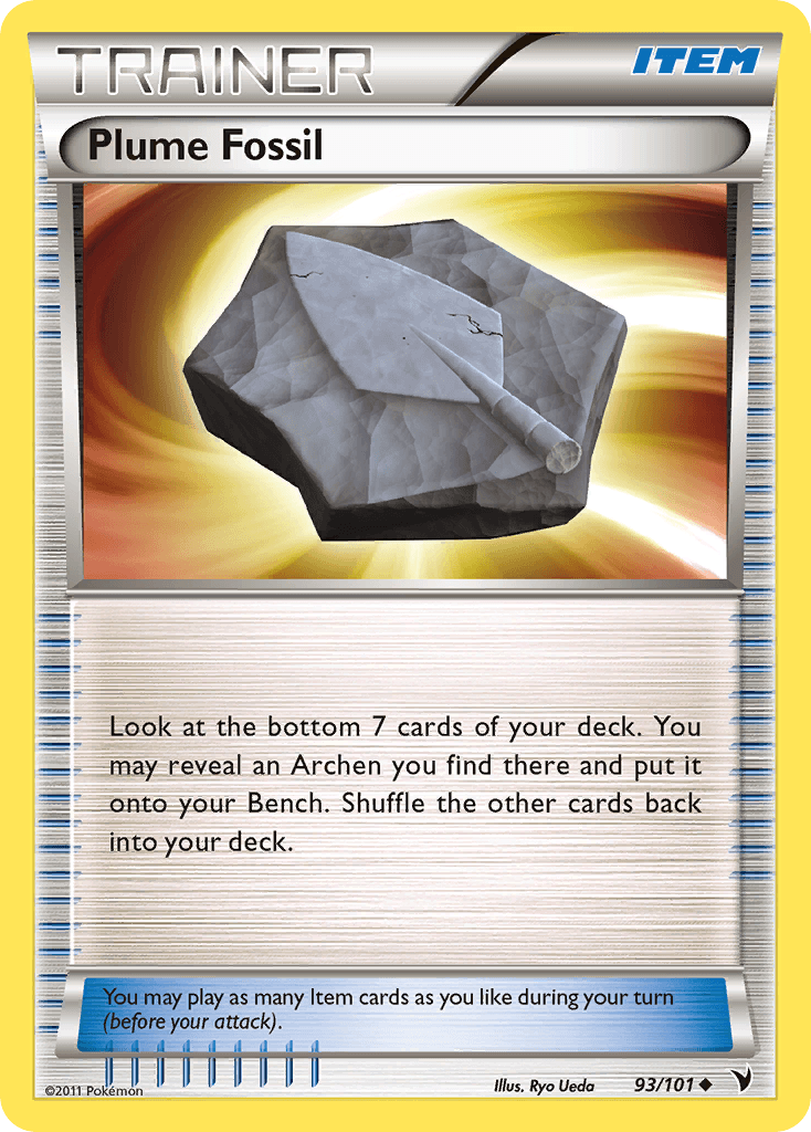 Plume Fossil Pokémon Karte