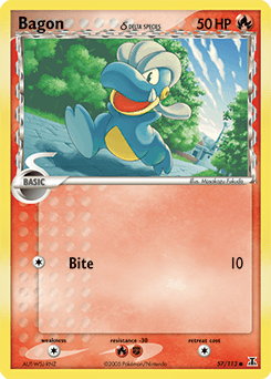Bagon δ Pokémon Karte