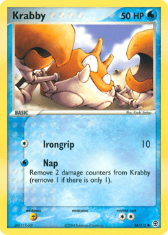 Krabby Pokémon Karte